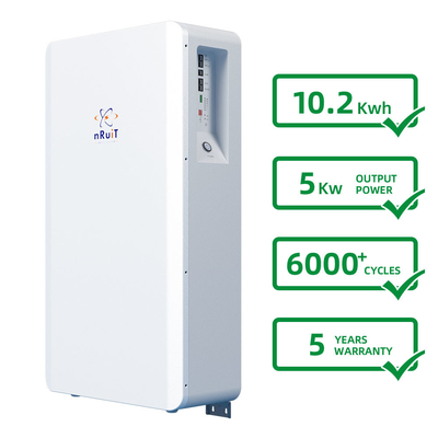 6000 Diepe Cyclus Zonnebatterij/10kwh 51,2 het Lithiumbatterij 5000W van V 200ah Lifepo4