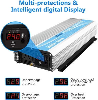 DC24V de zuivere Hybride Zonneomschakelaar 3000W MSDS UN38.3 van de Sinusgolf