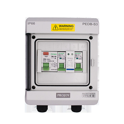 Polycarbonaatabs het Zonneac Zonne Elektrische Systeem IP66 230V van de Distributiedoos
