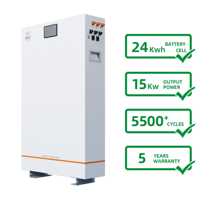 De milieuvriendelijke Reserve van de de Opslag Diepe Cyclus van de Huishoudenenergie Zonnebatterij 24kwh