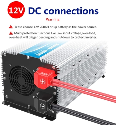 Afstandsbediening 3000 Vertoning van de de Golfomschakelaar 12V 24V LCD van de Watts de Zuivere Sinus