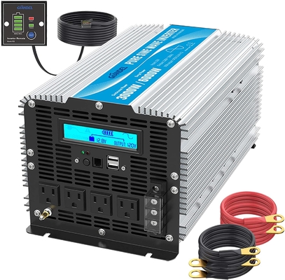 Afstandsbediening 3000 Vertoning van de de Golfomschakelaar 12V 24V LCD van de Watts de Zuivere Sinus