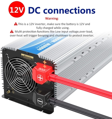 Op zwaar werk berekende van de de Hybride Zonne de Omschakelaars LEIDENE van 12V 2.4A de Machtsomschakelaar Zuivere Sinusgolf van 4000W