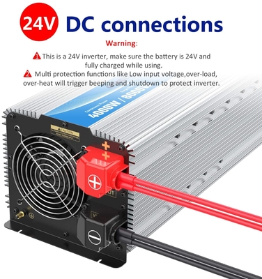 De Golfomschakelaar 1.5Amps van de Giandel4000w 24V Zuivere Sinus met Vier AC Afzet